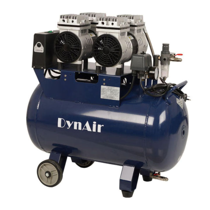 Dynamic DA7002 Dental Oil Free Oilless Air Compressor 50L Tank 1.5kW/2HP